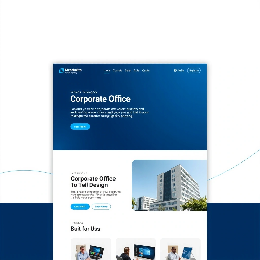 Corporate website redesign project
