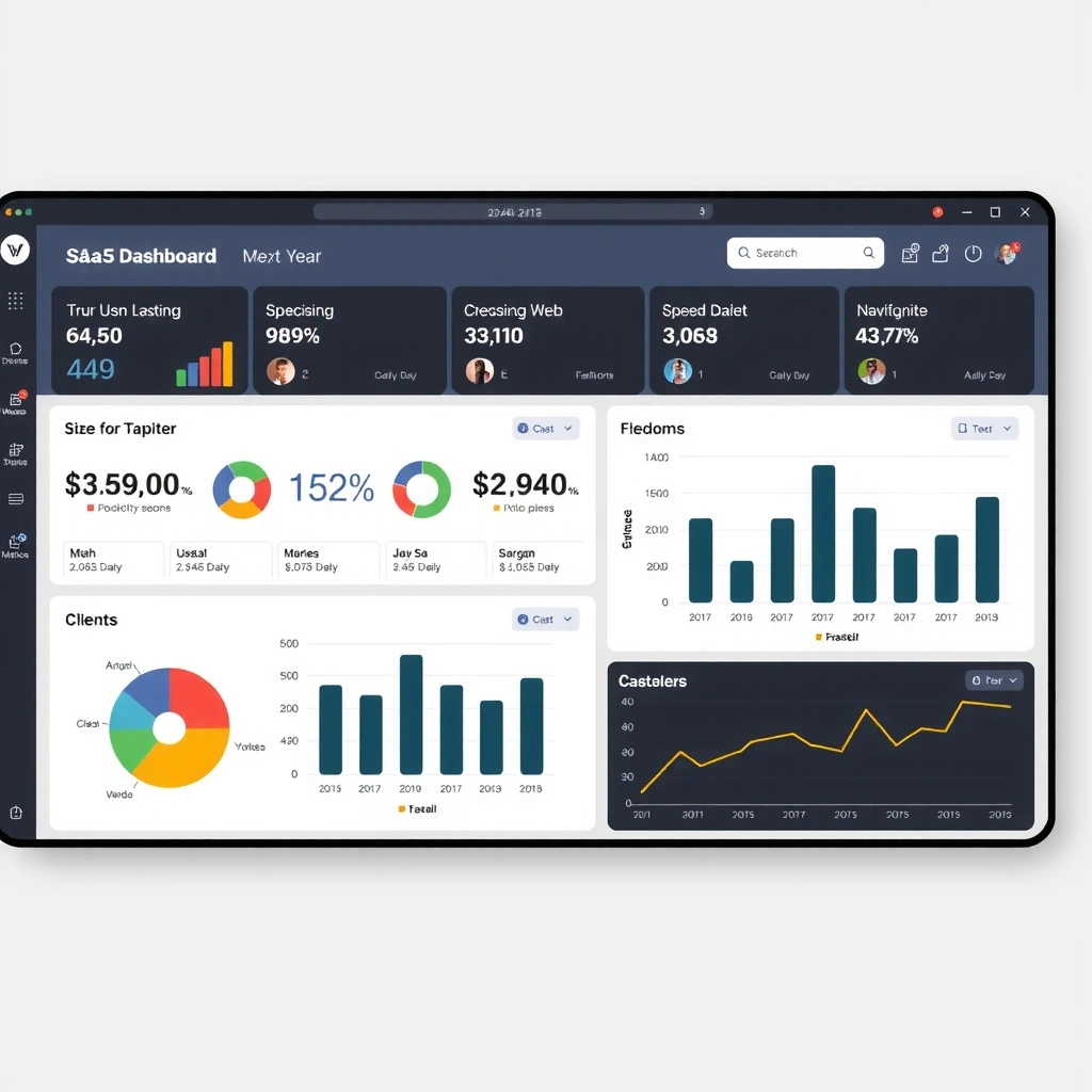 SaaS dashboard design project